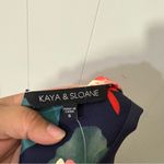 Kaya & Sloane Calinda Floral Fit & Flare Dress Size S NWT – Bold Garden Print Blue Photo 9