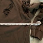 joe's jeans Joe’s Collection Oversized Distressed Sweater Women’s Size Small Brown Photo 4