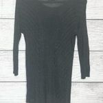 EXPRESS  Charcoal Gray 3/4 Sleeve Lightweight Sweater Tunic Size Large Photo 6