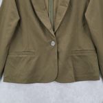 Nina Leonard Nine Leonard Green Notched Business Casual Formal Coat Jacket Blazer Medium Photo 4
