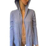 Barefoot Dreams Icy Blue CozyChic Ultra Lite Oasis Ribbed Comfy Lounge Cardigan Photo 0