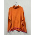 THML  Turtleneck Sweater Womens XL Orange Pink Pullover Split Side Hem Soft Photo 1