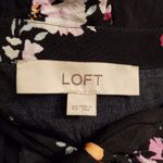 Loft  Sleeveless Black Floral Romper XS Photo 8