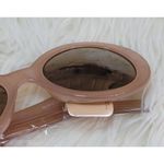 Frye and Co. Women's Oval Sunglasses New *cosmetic tint defect Tan Photo 4