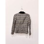 Smythe Glen Duchess Plaid Wool Single Breasted Button Blazer Jacket Women's 2 Gray Photo 1