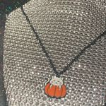 Boutique Kitty Cat Pumpkin Necklace Crazy Cat Lady Black Jewelry for Women Fur Baby goth Photo 7
