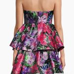 Milly  Purple Multi Floral Mini Dress Photo 4