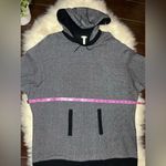 Soma black/grey oversized knit dolman sleeved hoodie sz L/XL Gray Size L Photo 3