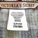 Victoria's Secret Victoria Secret Thermal Pajama Top V Neck Button Front Gingham Hearts Black S Photo 2