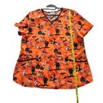 Scrubstar   Women’s Halloween Print  V-Neck Medical Scrub Top Size XL/XG Photo 3