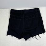 Lovers + Friends Jack High Rise Cut Off Frayed Raw Hem Black Shorts Size 28 Photo 1