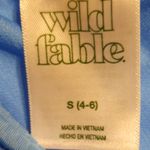 Wild Fable  Blue Ribbed Bikini Top Size Small (4-6) Photo 3