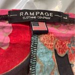 Rampage  90s Y2K Black and Multicolor Floral sequined Skirt size large Photo 6