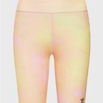 Adidas NWT Sport Shorts Allover Print HL6601 Yellow Slim Fit Photo 0