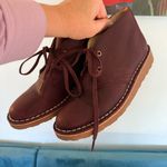 LL Bean Boots Womens 7M Stonington Chukka Burgundy Leather Lace Up Casual Shoes Red Size 7 Photo 0