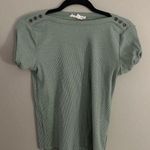 Jane and Delancey Mint Button Tee Photo 0