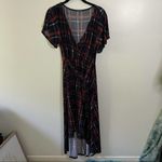 West Kei Plaid V Neck High Low Dress Photo 1