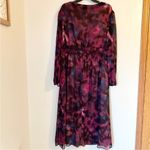 Sofia Jeans Women's Empire Dress with Long Sleeves, Mid Calf size M Purple Size M Photo 1