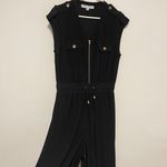 Emma & Michele Black Short Sleeve Jumpsuit Photo 2
