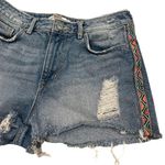 H&M X Coachella Distressed Tribal Fringe Shorts Photo 6