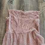 Retrofête Retrofete Katya Dress in Dusty Peach Large Maxi Sequins Cowl Neck Sleeveless NWT Photo 2