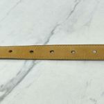 Liz Claiborne Gray Vintage Full Grain Semi Aniline Leather Belt Size Medium M Photo 5