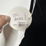 STAUD NWT  Vivienne Velvet Crop Tank Top V Neck Women's Black Size Medium Photo 7