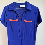 Peachy Den sz S blue orange jumpsuit Photo 2