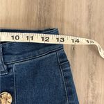 Venus Dark Blue Straight Leg Jeans with Gold Button Detail Size 6 NWOT Photo 7