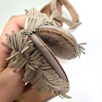 Joie  Sandals Womens Size 7.5 Tan Suede Open Toe Heels Ankle Strap Photo 4