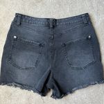 INC  black distressed denim shorts size 6 Photo 5