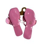 Jeffrey Campbell Fleuris Jelly Flip Flop Pink Floral Thong Sandals Size 8 New Photo 2