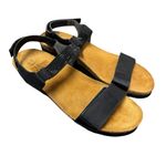 NAOT Lisa Womens Rhinestone Footbed Ankle Strap Leather Sandals Shoes EU 41 Black Size 10 Photo 2