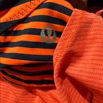 Lululemon athletica Coral and Navy Striped Tank Top Photo 6