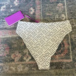 Fendi  X SKIMS White Reversible Bikini Bottom NWT New swimwear bathing suit Photo 5