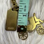 Coach Vintage  y2k Carriage Brass Hangtag Bag Charm Key Fob Photo 3