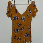 Kendall + Kylie  Gold Floral Romper Size Small Photo 0