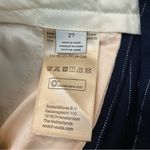 Scotch & Soda ‎ Pinstripe Pleated Boyfriend Pants Size 27 Navy Blue Photo 6