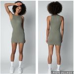 Talentless  Rib Tank Mini Dress Olive Green M Photo 1