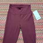 Lululemon NEW GROOVE SHR SUPER HIGH RISE FLARE NULU YOGA PANTS RED MERLOT Photo 4