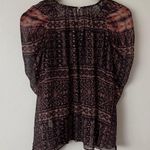 Ulla Johnson 6 Pía Silk Rouched Blouse in Earth Photo 6