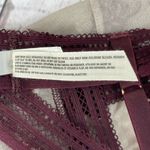Free People Intimately Alia Bralette Bra X-Small Bordeaux Floral Lace Lingerie Photo 5