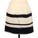 J.Crew | Classic Timeless Cream & Black Brush Strokes Pencil Skirt Size 2 XS Photo 2