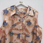 Voir Collection Vintage Floral Stain Sleeveless Pajama Top Size 2X Photo 1