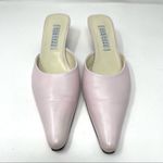 barney's new york pink kitten heel slides, size 39, made in Italy Photo 1