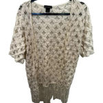 See You Monday ‎ Los Angeles Women's Cream Open Front Cardigan Size Large Photo 0