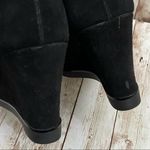 Michael Kors MICHAEL  “Carrigan” Black Suede Wedge Lace Up Booties 8.5 Photo 13