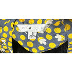 CAbi  Clover Dots Silk Blouse Women's Multicolor Polka Dot Short Sleeve Sz‎ Small Photo 3