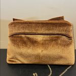 House of Harlow 1960 | Velvet Bronze Bow Clutch w/ Crossbody Brown Photo 4
