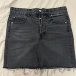 H&M Black Denim Mini Skirt Photo 0